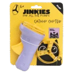 Interaktywna zabawka dla kota z wyrzutnią wirujących śmigieł i kocimiętką – Jinkies Catnip Copter