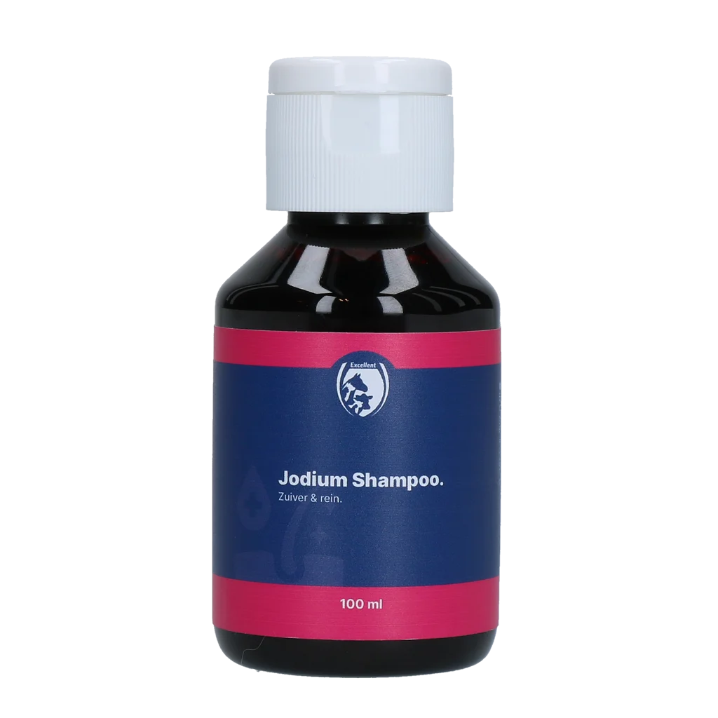Szampon jodowy do sierści i skóry, 100 ml – Excellent Jodium Shampoo - obrazek 1