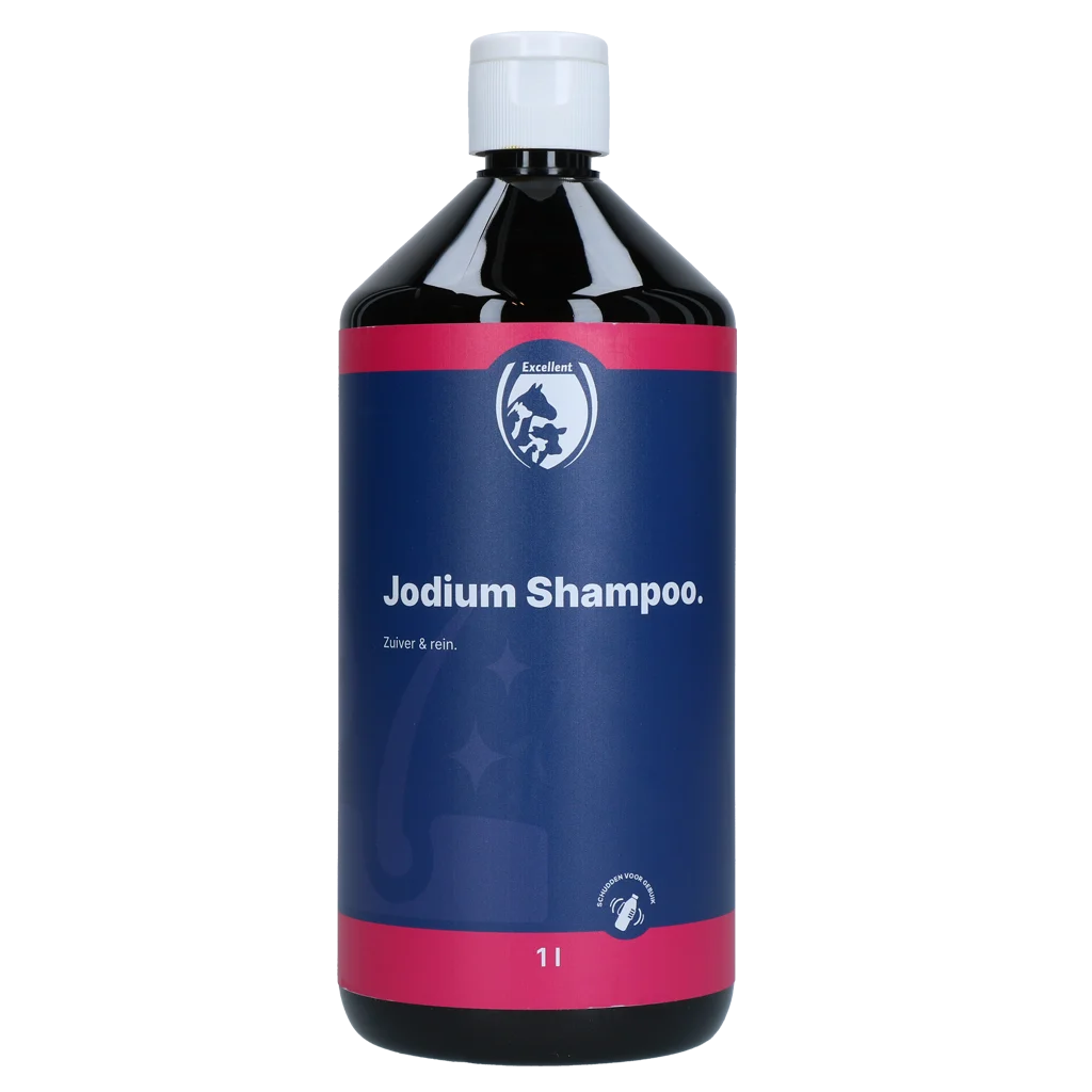 Szampon jodowy do sierści i skóry, 1 l – Excellent Jodium Shampoo - obrazek 1