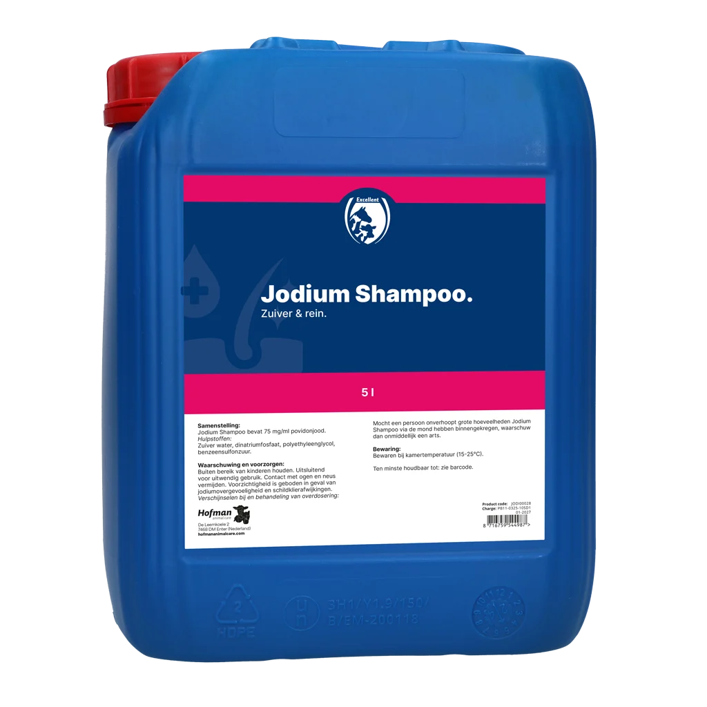 Szampon jodowy do sierści i skóry, 5 l – Excellent Jodium Shampoo - obrazek 1