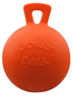 Pomarańczowa piłka do zabawy dla koni o zapachu wanilii, 25 cm – Jolly Pets Jolly Ball