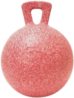 Piłka do zabawy dla konia o zapachu mięty pieprzowej, czerwona i biała, 25 cm – Jolly Pets Jolly Ball