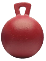 Czerwona bezzapachowa piłka do zabawy dla koni, 25 cm – Jolly Pets Jolly Ball