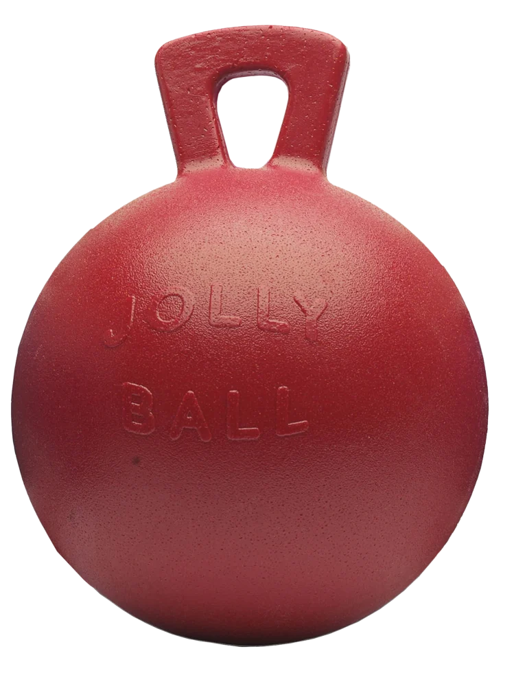 Czerwona bezzapachowa piłka do zabawy dla koni, 25 cm – Jolly Pets Jolly Ball - obrazek 1