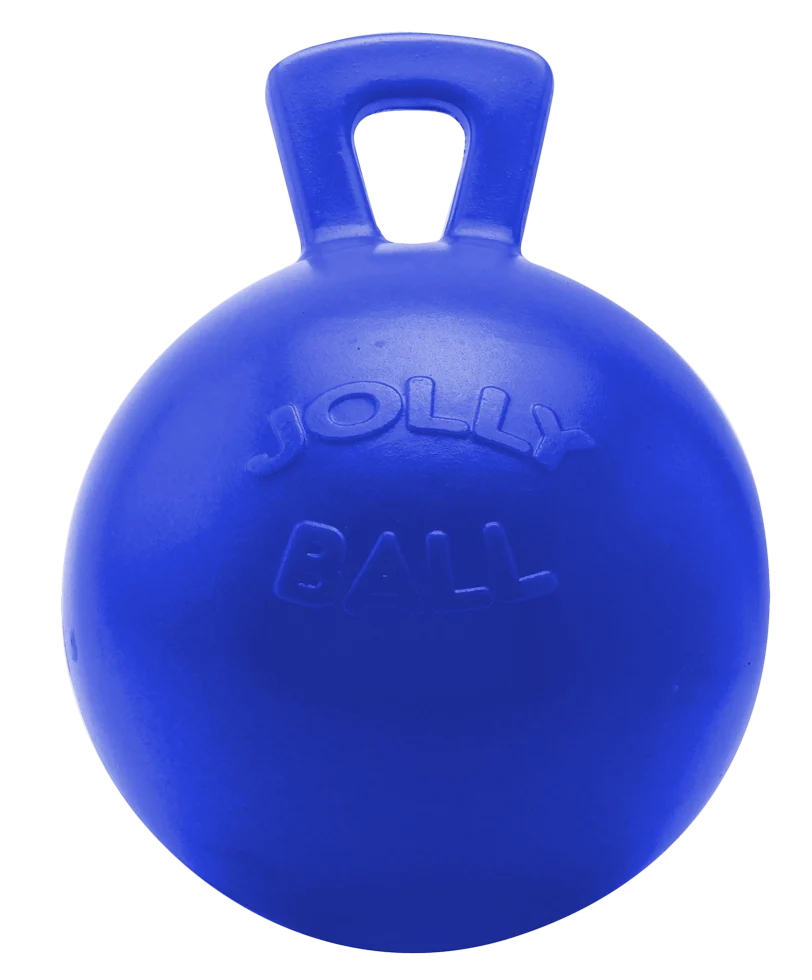 Ciemnoniebieska piłka dla koni, bezzapachowa, 25 cm – Jolly Pets Jolly Ball - obrazek 1
