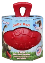 Czerwona piłka dla koni, samopompująca się, 20 cm – Jolly Pets Jolly Ball Dual