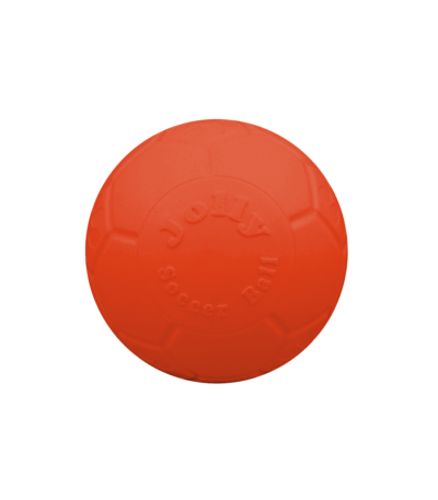 Pływająca piłka dla psa, pomarańczowa, 7,5 cm – Jolly Pets Mini Soccer Ball