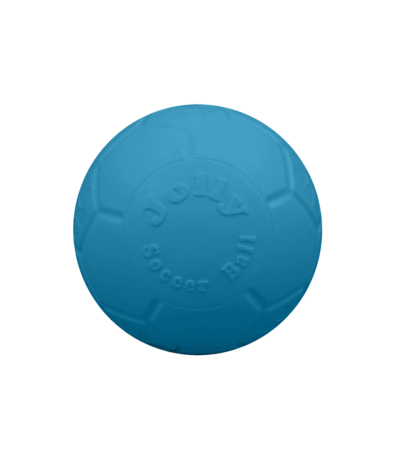 Piłka nożna dla psów, jasnoniebieska, 7,5 cm – Jolly Pets Mini Soccer Ball