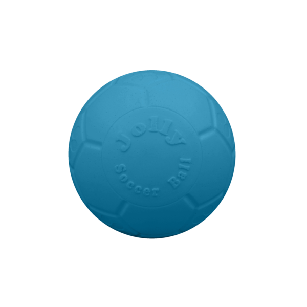 Piłka nożna dla psów, jasnoniebieska, 7,5 cm – Jolly Pets Mini Soccer Ball