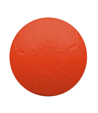Pływająca piłka dla psa, pomarańczowa, 10 cm – Jolly Pets Mini Soccer Ball