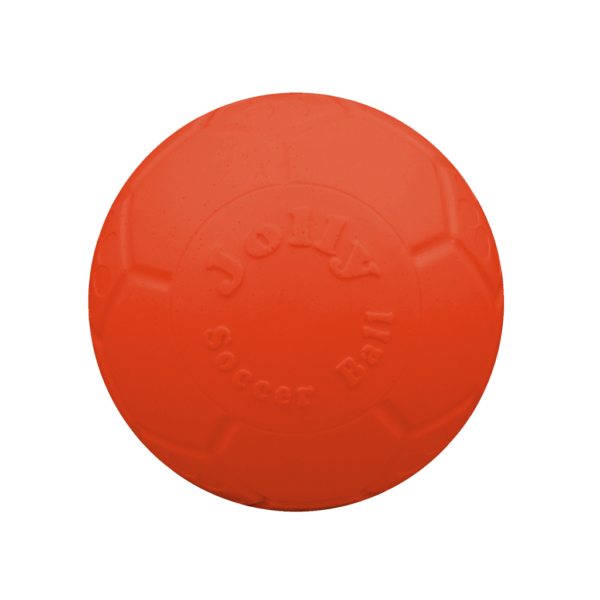 Pływająca piłka dla psa, pomarańczowa, 10 cm – Jolly Pets Mini Soccer Ball