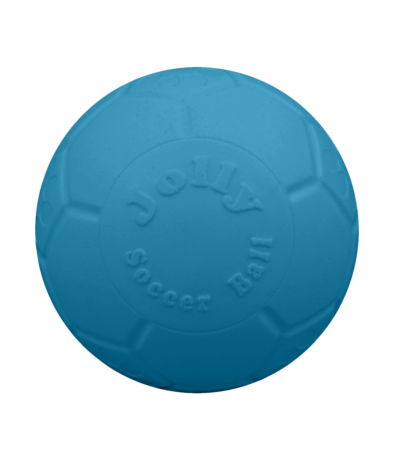 Piłka nożna dla psa, jasnoniebieska, 10 cm – Jolly Pets Mini Soccer Ball