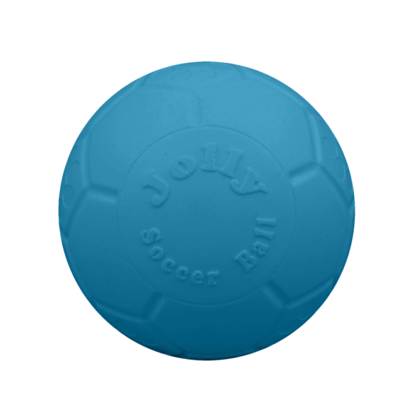 Piłka nożna dla psa, jasnoniebieska, 10 cm – Jolly Pets Mini Soccer Ball
