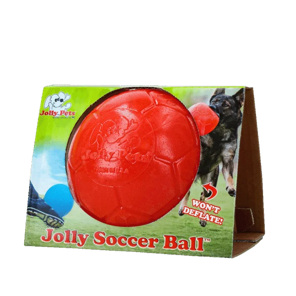 Piłka do aportowania dla psa, pomarańczowa, 15 cm – Jolly Pets Jolly Soccer Ball