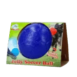 Pływająca piłka dla psa, niebieska, 15 cm – Jolly Pets Soccer Ball