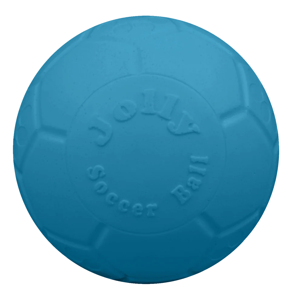 Piłka do aportowania dla psa, jasnoniebieska, 15 cm – Jolly Pets Jolly Soccer Ball - obrazek 2