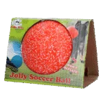 Piłka do aportowania dla psa, pomarańczowo biała, 15 cm – Jolly Pets Jolly Soccer Ball