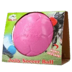 Piłka dla psa do aportowania, różowa, 20 cm – Jolly Pets Jolly Soccer Ball