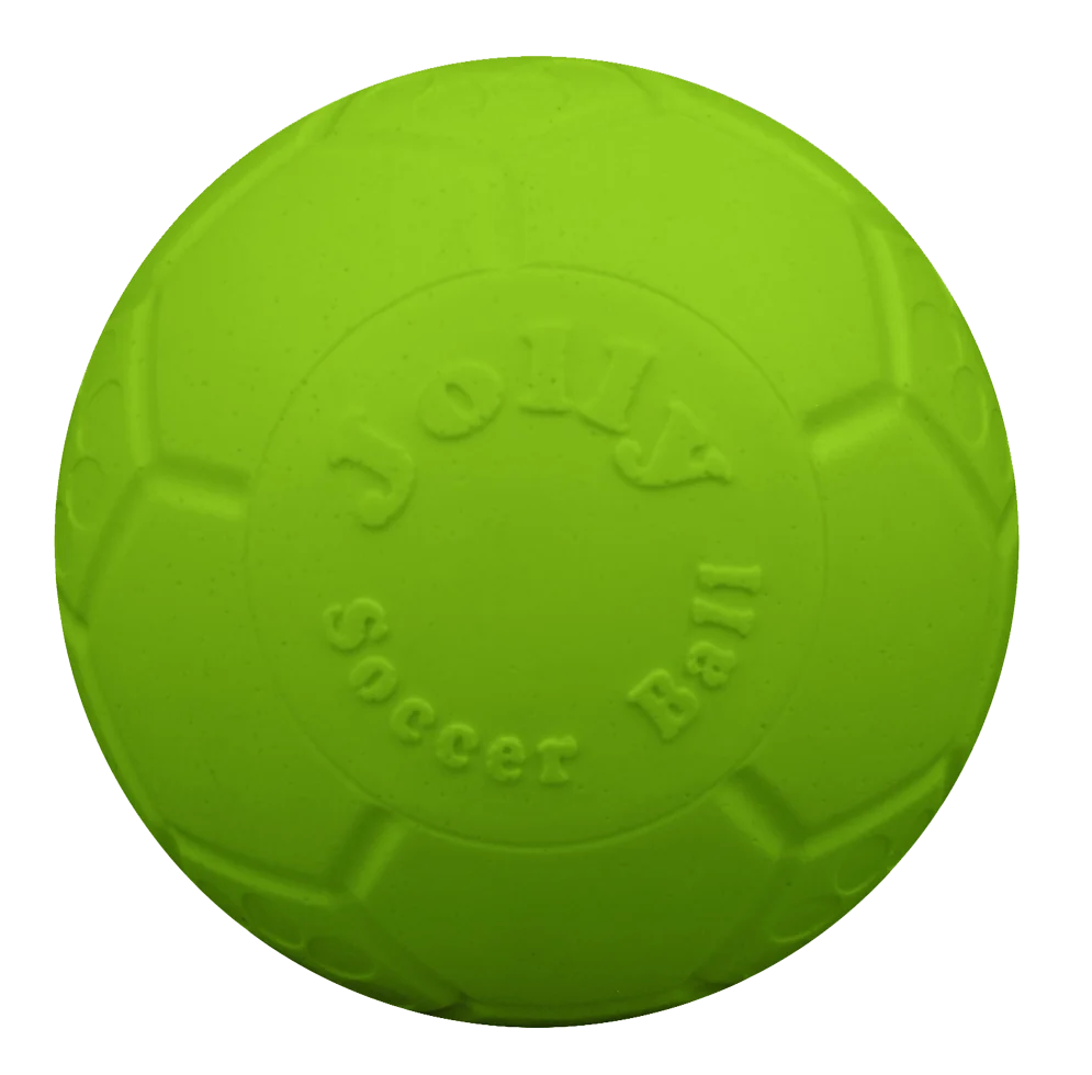 Pływająca piłka dla psa, zielona, 20 cm – Jolly Pets Soccer Ball - obrazek 2