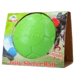 Pływająca piłka dla psa, zielona, 20 cm – Jolly Pets Soccer Ball