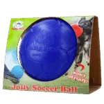 Pływająca piłka dla psa, niebieska, 20 cm – Jolly Pets Soccer Ball