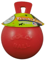 Pływająca piłka dla psa, czerwona, L (20 cm) – Jolly Pets Tug-n-Toss