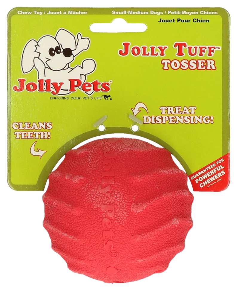 Gumowa zabawka na przysmaki S, 7,5 cm – Jolly Pets Tuff Tosser - obrazek 1