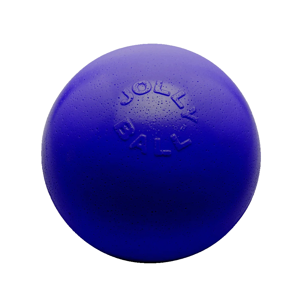 Odbijająca się piłka dla psa, pływająca, niebieska M, 15 cm – Jolly Pets Bounce-n Play - obrazek 1