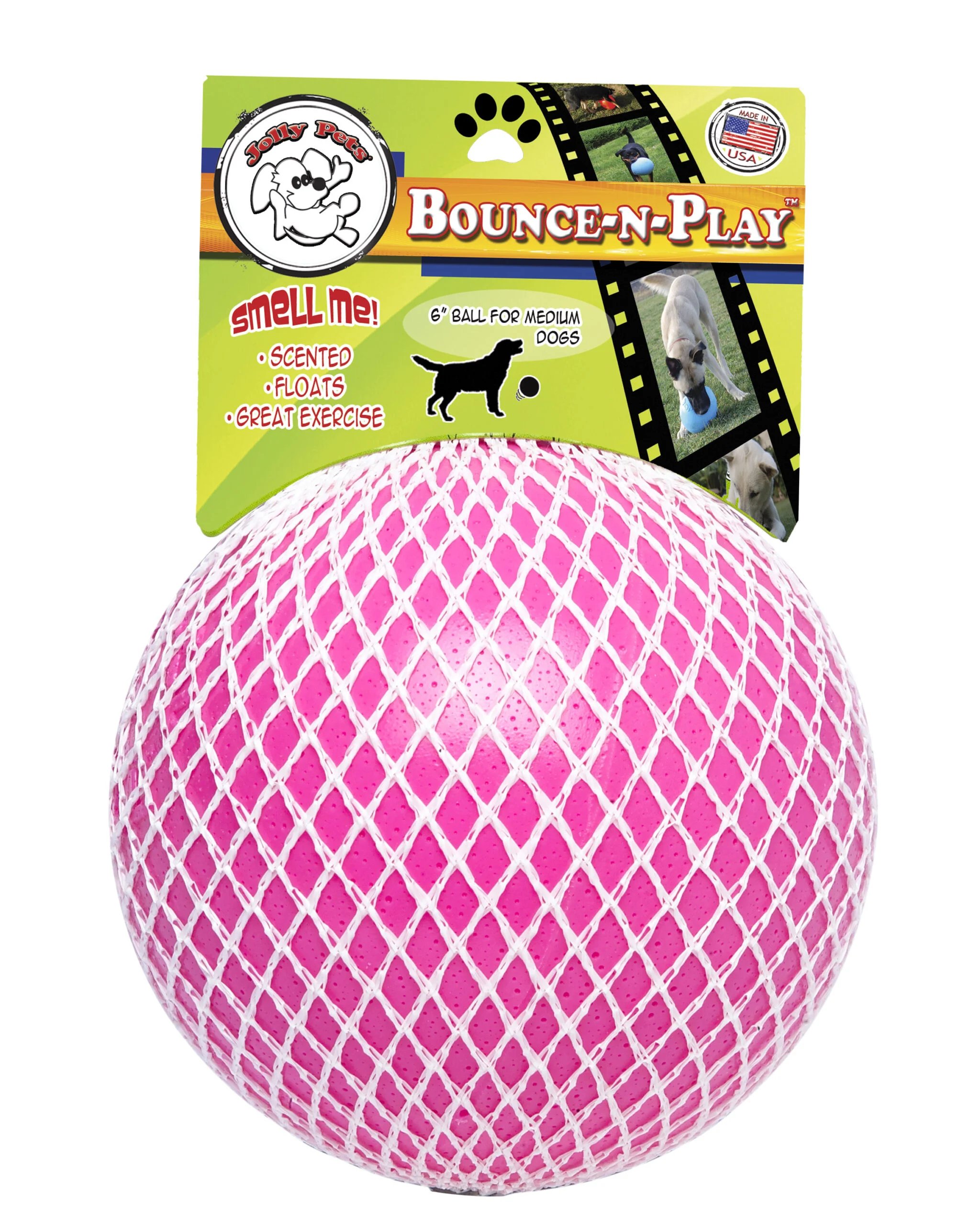 Piłka dla psa unosząca się na wodzie, 20 cm – Jolly Pets Jolly Bounce-n Play Kauwgum L - obrazek 3