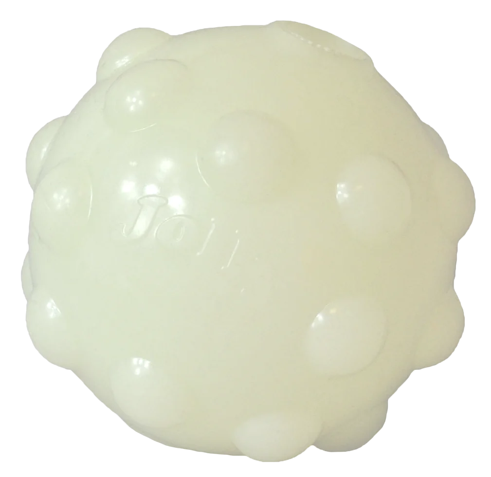 Piłka na przysmaki dla psa z gumy TPR, 7,6 cm – Jolly Pets Jolly Jumper Glow in the Dark S - obrazek 2