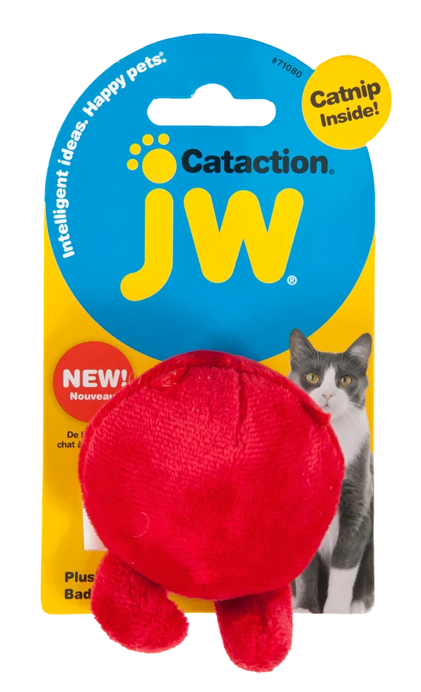 JW0471080.png Pluszowa zabawka dla kota z kocimiętką i dzwoneczkiem, 7 x 8 cm – JW Cataction Bad & Good Cuz - obrazek 1