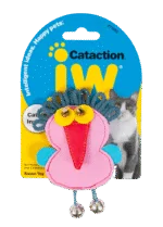 Zabawka w kształcie kruka dla kotów z kocimiętką i dzwoneczkami, 12 x 7 cm – JW Cataction Raven Toy