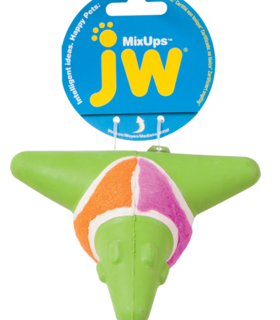 Piłka dla psa z piszczałką i z trzech materiałów – JW Mixups Arrow Ball M