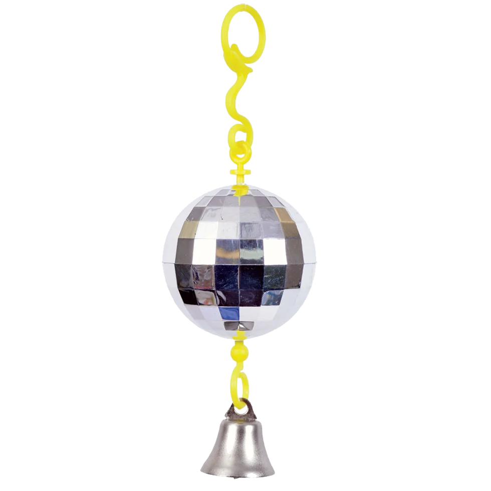 Lustrzana kula dla ptaków z dzwoneczkiem – JW Activitoy Disco Ball - obrazek 2