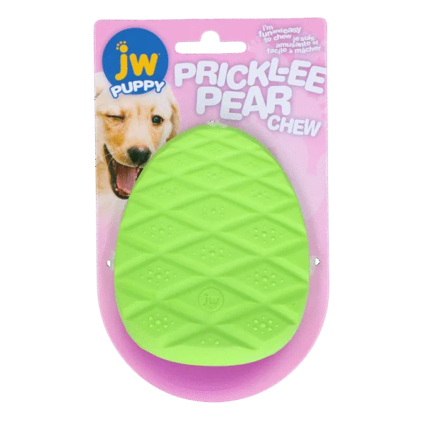 Gryzak dla szczeniąt z teksturowanej gumy – JW Prickl-ee Pear Teether