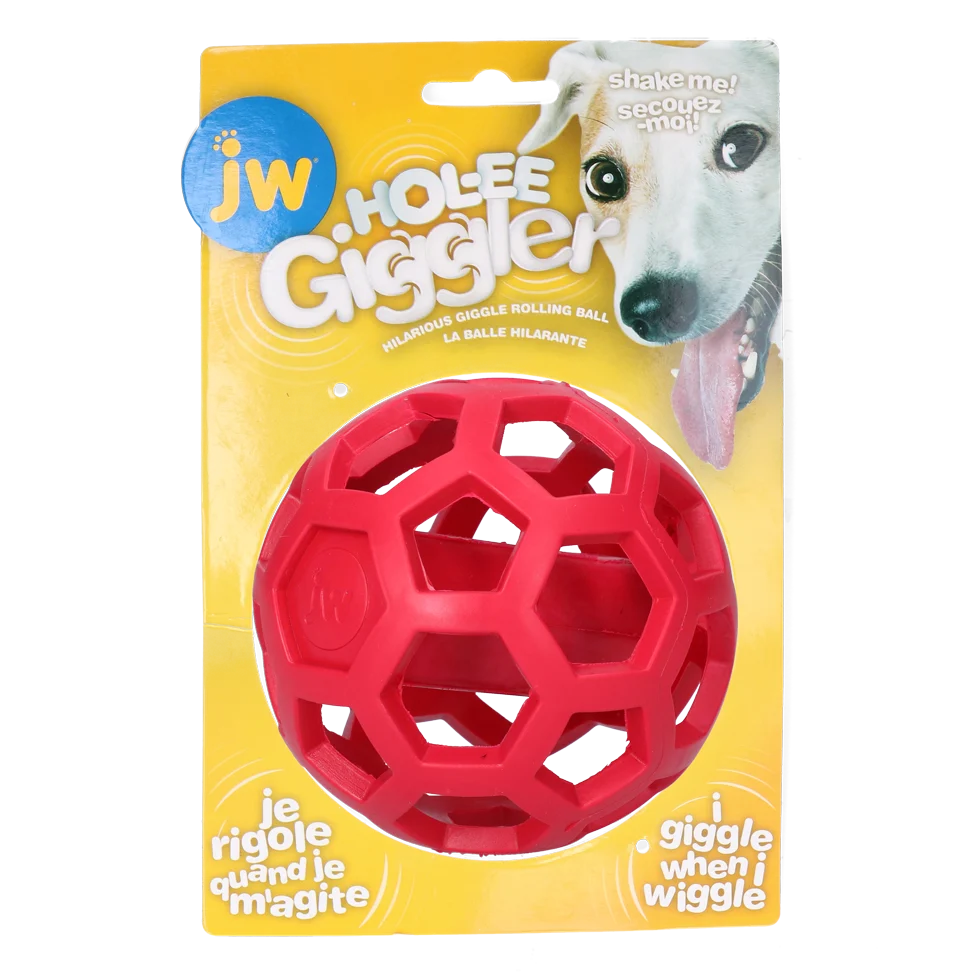 Piłka dla psa z dźwiękiem z naturalnego kauczuku, Ø 11,5 cm – JW Hol-ee Giggler - obrazek 1