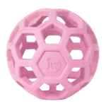 Gumowa piłka dla psa na przysmaki, 9 cm, różowa – JW Hol-ee Roller Small - obrazek 2