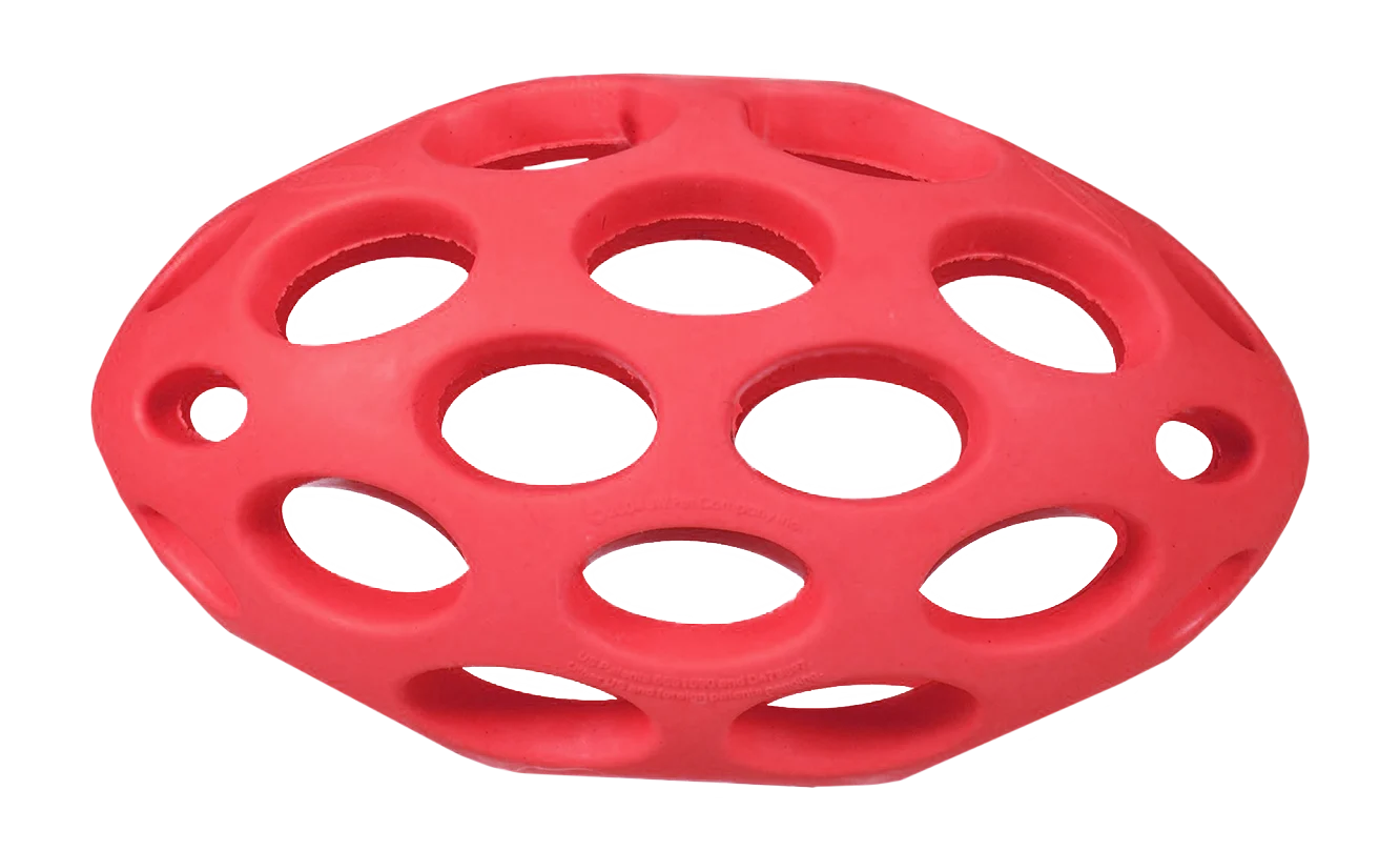 Gumowa piłka dla psa na przysmaki Medium, ok. 14,5 x 8,5 cm – JW Hol-ee Football - obrazek 2
