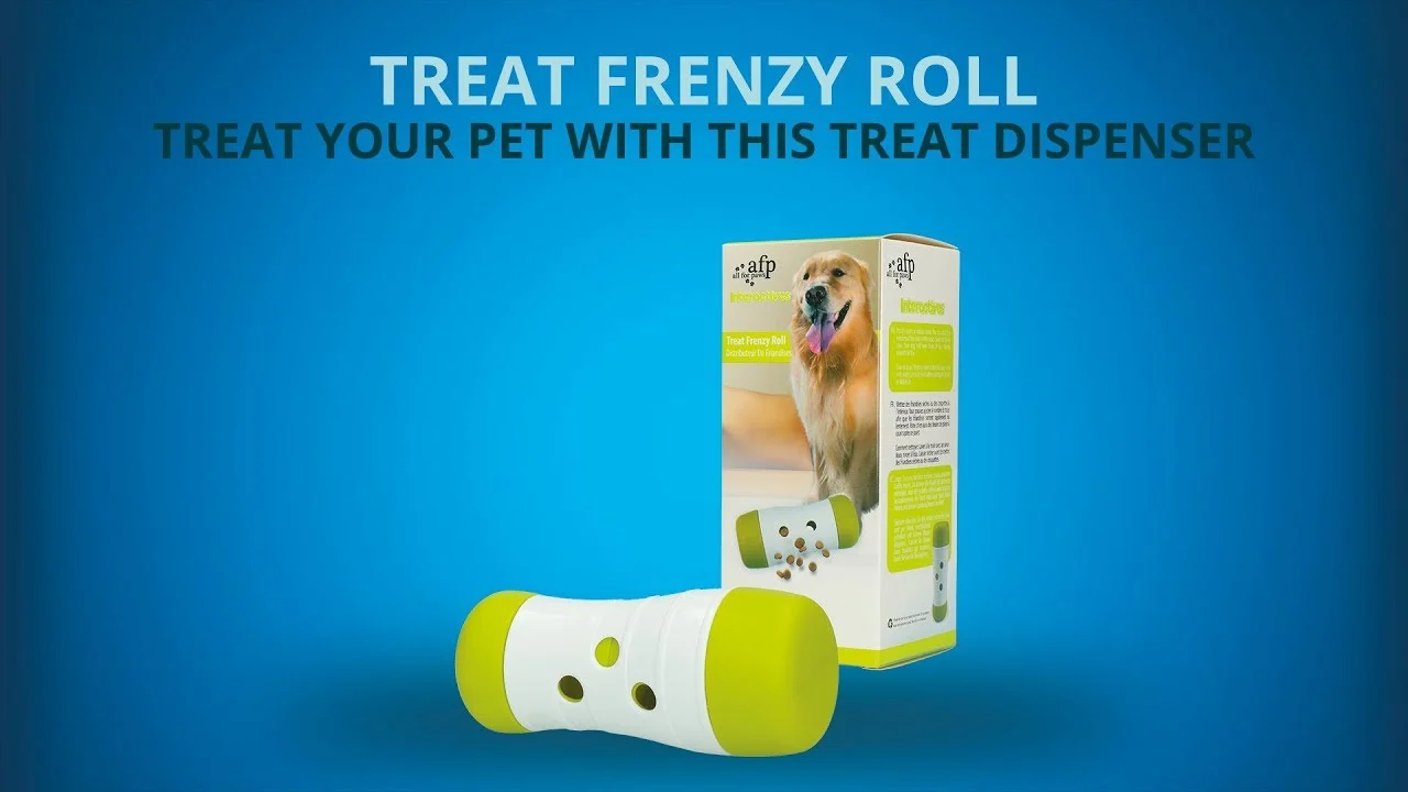 Dozownik przysmaków dla psów z regulowanym dozowaniem, 15,5 x ø 6 cm – AFP Interactives Treat Frenzy Roll - obrazek 6