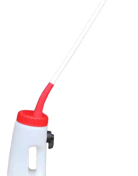 Butelka do pojenia cieląt z wężem sondy o długości 48 cm, 2,5 l – Shoof Speedy Drencher