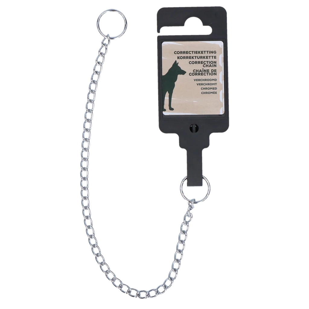 Łańcuszek korygujący dla psów, chromowany, 30 cm x 1,6 mm – Hofman Animal Care - obrazek 1