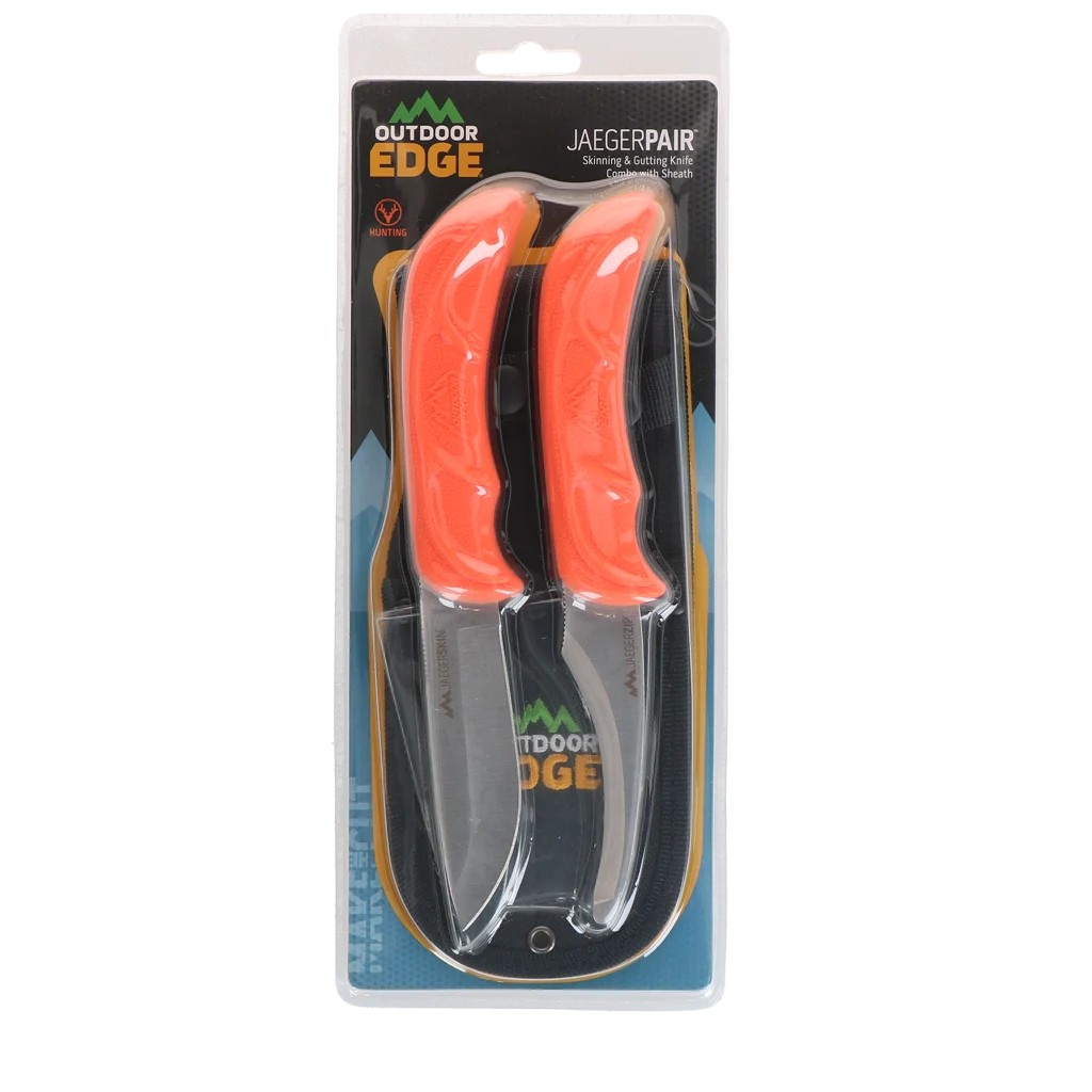 Zestaw noży z nożem do cięcia bandaży i nożem outdoorowym, 2 sztuki – Outdoor Edge JagerPair - obrazek 6