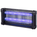 Lampa owadobójcza UV-A z kratką rażącą prądem, 2 x 15 W – Knock Pest Insect Killer