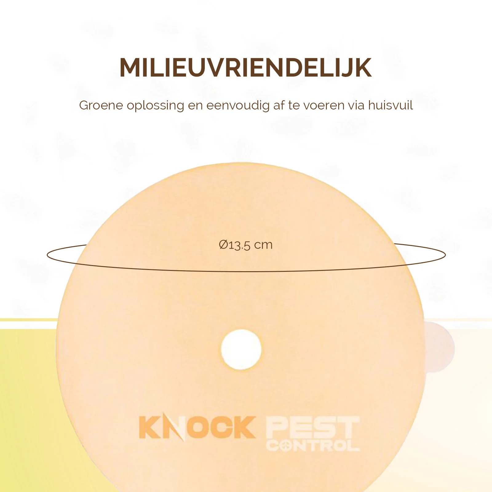 Wkład klejowy do pułapki na owady, bez trucizny, Ø 13,5 cm – Knock Pest - obrazek 4