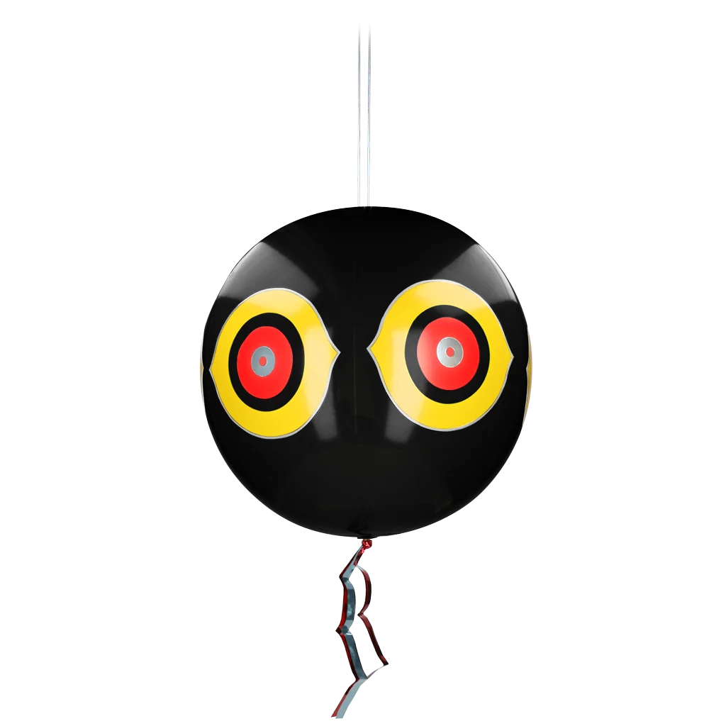 Balon odstraszający ptaki ze sznurkiem do zawieszenia, czarny, Ø 40 cm – Knock Pest - obrazek 1
