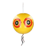 Balon odstraszający ptaki ze sznurkiem do zawieszania, żółty, Ø 40 cm – Knock Pest