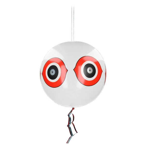 Balon odstraszający ptaki ze sznurkiem do zawieszania, biały, Ø 40 cm – Knock Pest