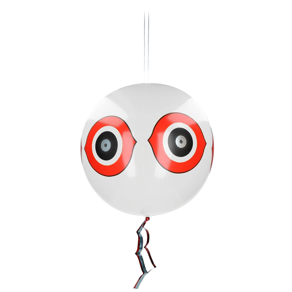 KNOC00033.png Balon odstraszający ptaki ze sznurkiem do zawieszania, biały, Ø 40 cm – Knock Pest - obrazek 1