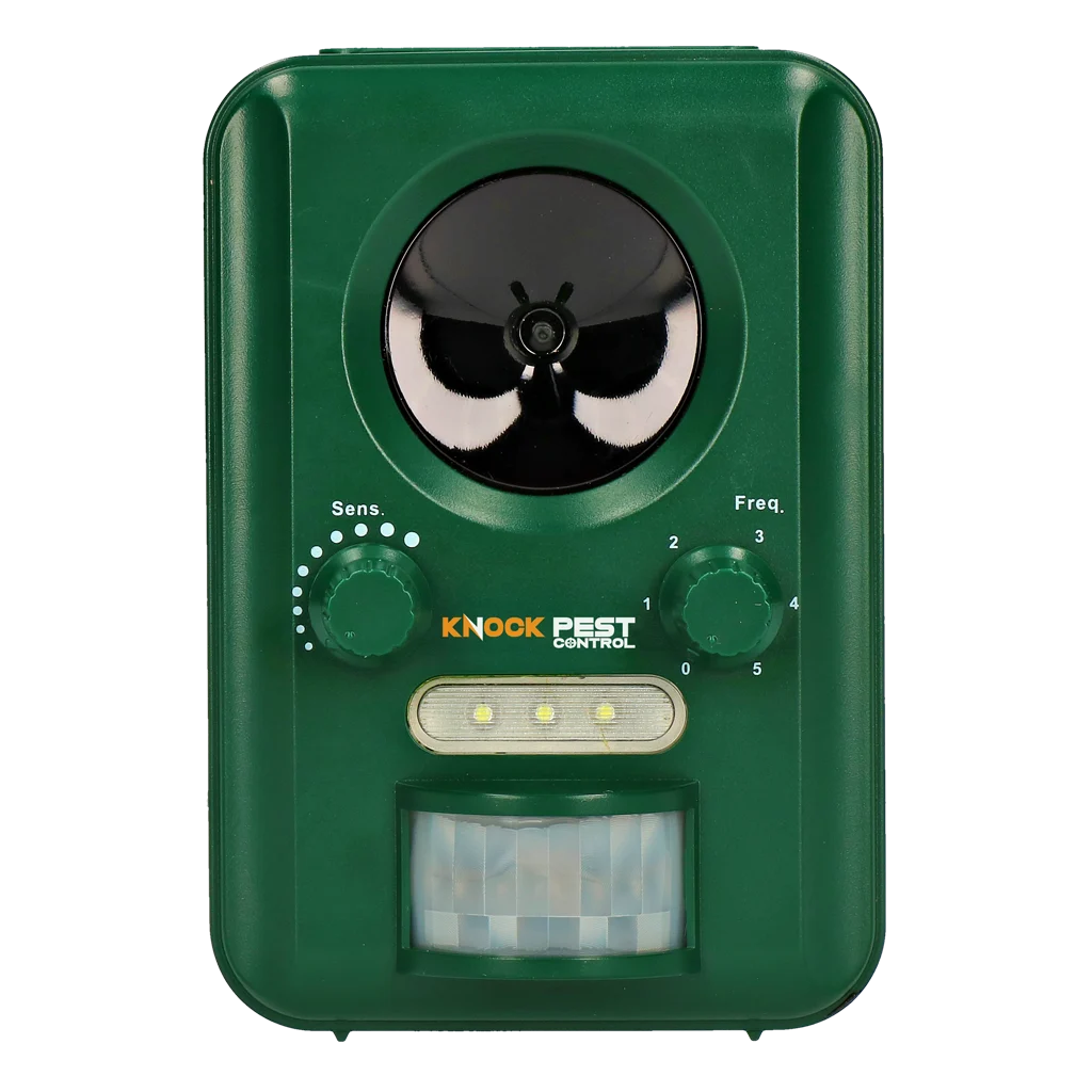 Odstraszacz zwierząt Knock Pest Solar Animal Repeller zasilany energią słoneczną, z czujnikiem ruchu i błyskiem świetlnym - obrazek 2
