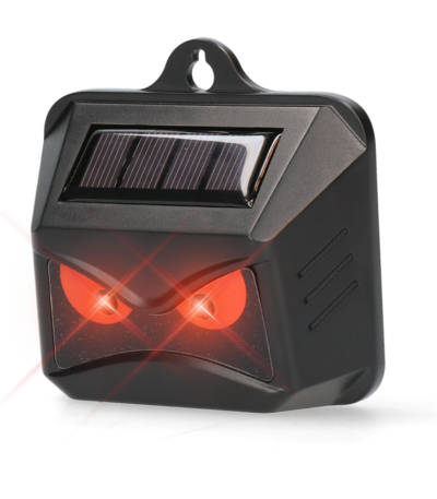 Odstraszacz dzikich zwierząt z czerwonymi diodami LED zasilany energią słoneczną, 2 sztuki – Knock Pest Wild Solar